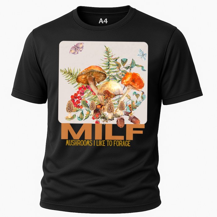 Women Mushrooms I Like To Forage Cooling Performance Crew T-Shirt