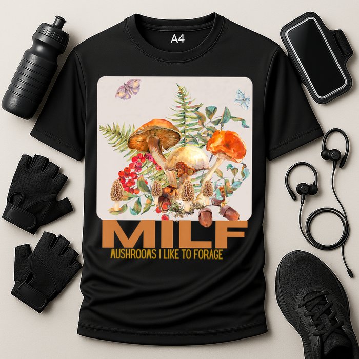 Women Mushrooms I Like To Forage Cooling Performance Crew T-Shirt