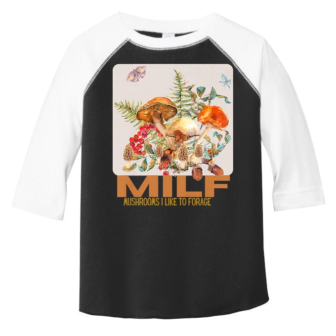 Women Mushrooms I Like To Forage Toddler Fine Jersey T-Shirt