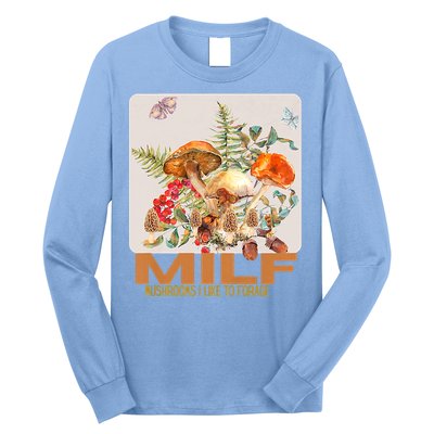 Women Mushrooms I Like To Forage Long Sleeve Shirt