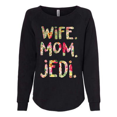 Wife Mom Jedi Womens California Wash Sweatshirt