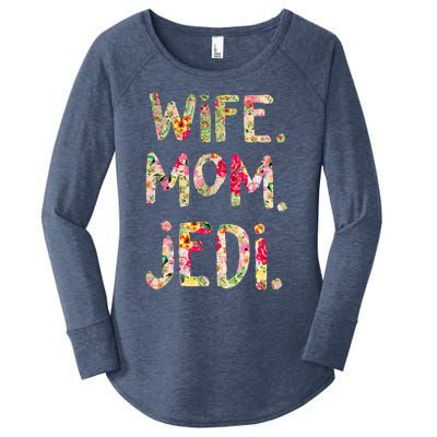 Wife Mom Jedi Women's Perfect Tri Tunic Long Sleeve Shirt