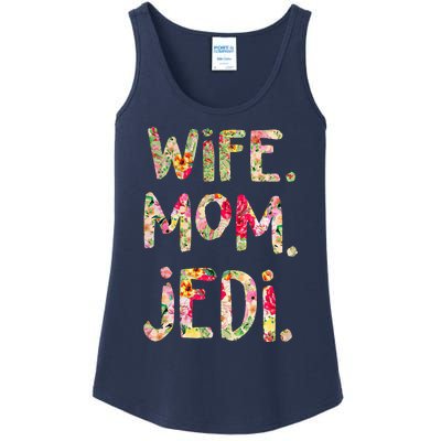 Wife Mom Jedi Ladies Essential Tank