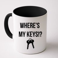 Where's My Keys Lost Misplaced Keys Funny Mug