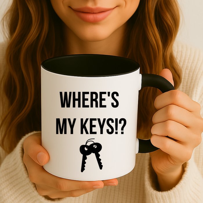 Where's My Keys Lost Misplaced Keys Funny Mug