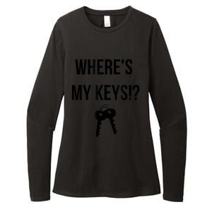 Where's My Keys Lost Misplaced Keys Funny Womens CVC Long Sleeve Shirt