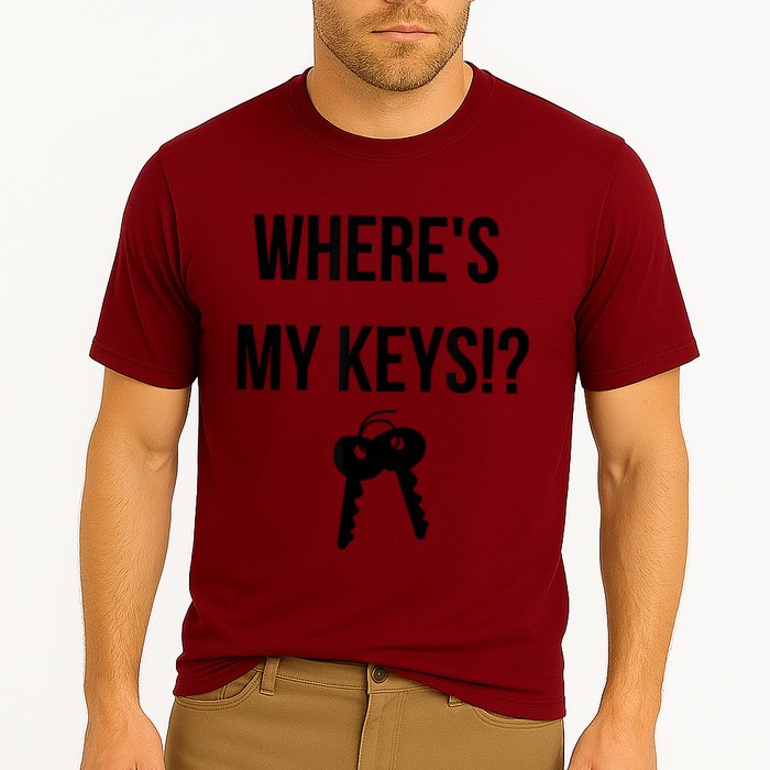 Where's My Keys Lost Misplaced Keys Funny Performance Shirt