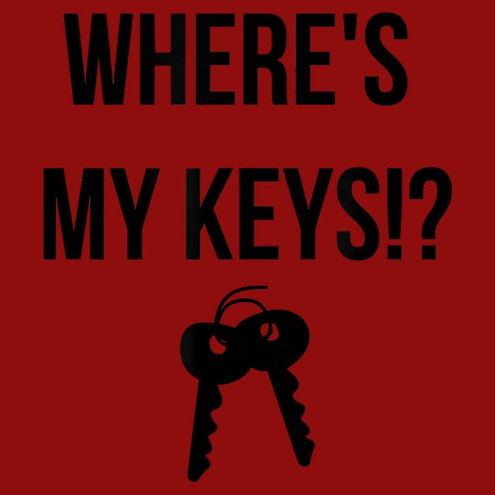 Where's My Keys Lost Misplaced Keys Funny Performance Shirt