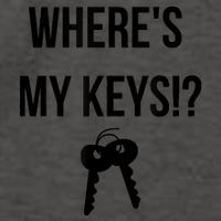 Where's My Keys Lost Misplaced Keys Funny Vector Backpack