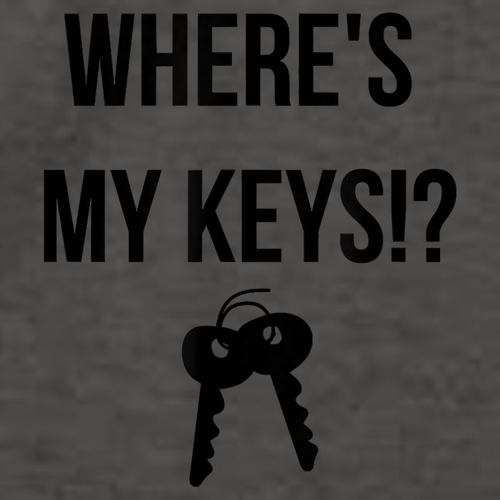 Where's My Keys Lost Misplaced Keys Funny Vector Backpack