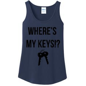 Where's My Keys Lost Misplaced Keys Funny Ladies Essential Tank