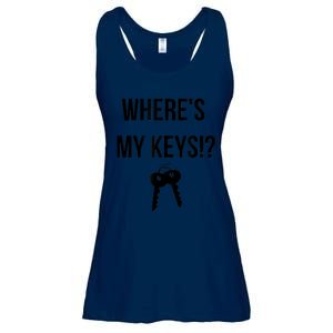 Where's My Keys Lost Misplaced Keys Funny Ladies Essential Flowy Tank