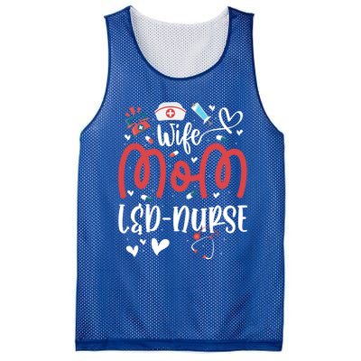 Wife Mom L And D Nurse MotherS Day Nurse Labor And Delivery Meaningful Gift Mesh Reversible Basketball Jersey Tank