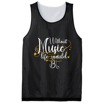 Without Music Life Would Bb For Music Lovers & Artists Mesh Reversible Basketball Jersey Tank