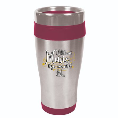 Without Music Life Would Bb For Music Lovers & Artists 16oz Travel Tumbler