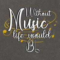 Without Music Life Would Bb For Music Lovers & Artists Cotton Canvas Backpack
