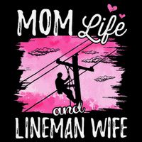 Women Mom Life And Lineman Wife Husband Electric Cable Visor