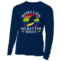 Women Mama Lion No Matter What Lgbt Pride Support Rainbow Cooling Performance Long Sleeve Crew