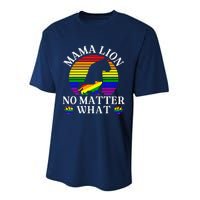 Women Mama Lion No Matter What Lgbt Pride Support Rainbow Performance Sprint T-Shirt