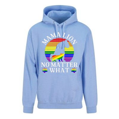 Women Mama Lion No Matter What Lgbt Pride Support Rainbow Unisex Surf Hoodie