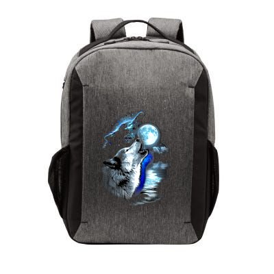 Wolf Moon Lake Wolf Howling Full Moon Wolf Graphics Design Vector Backpack