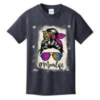 Womens Mom Life Bleached Rainbow Leopard Shirt Mama Mother Kids T-Shirt