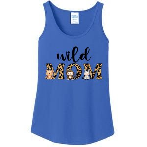 Wild Mom Leopard Zoo Theme Birthday Animal Safari Jungle Animal Ladies Essential Tank