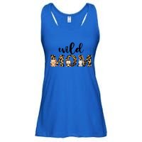 Wild Mom Leopard Zoo Theme Birthday Animal Safari Jungle Animal Ladies Essential Flowy Tank