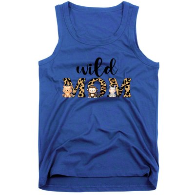 Wild Mom Leopard Zoo Theme Birthday Animal Safari Jungle Animal Tank Top