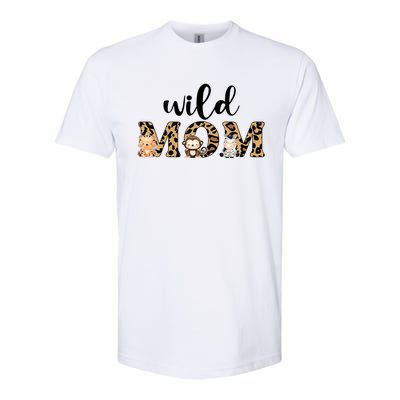 Wild Mom Leopard Zoo Theme Birthday Animal Safari Jungle Animal Softstyle CVC T-Shirt