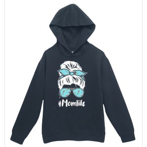 Wo Mom Life Mothers Day Messy Bun Golfer Mom Mama Momma Mommy Urban Pullover Hoodie