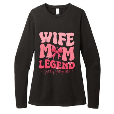 Wife Mom Legend Family Lover Gift Idea Womens CVC Long Sleeve Shirt