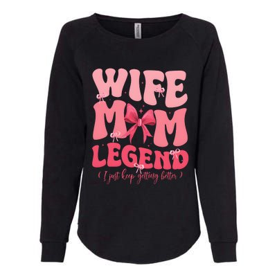 Wife Mom Legend Family Lover Gift Idea Womens California Wash Sweatshirt