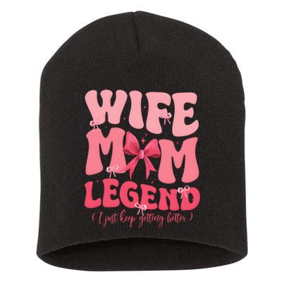 Wife Mom Legend Family Lover Gift Idea Short Acrylic Beanie