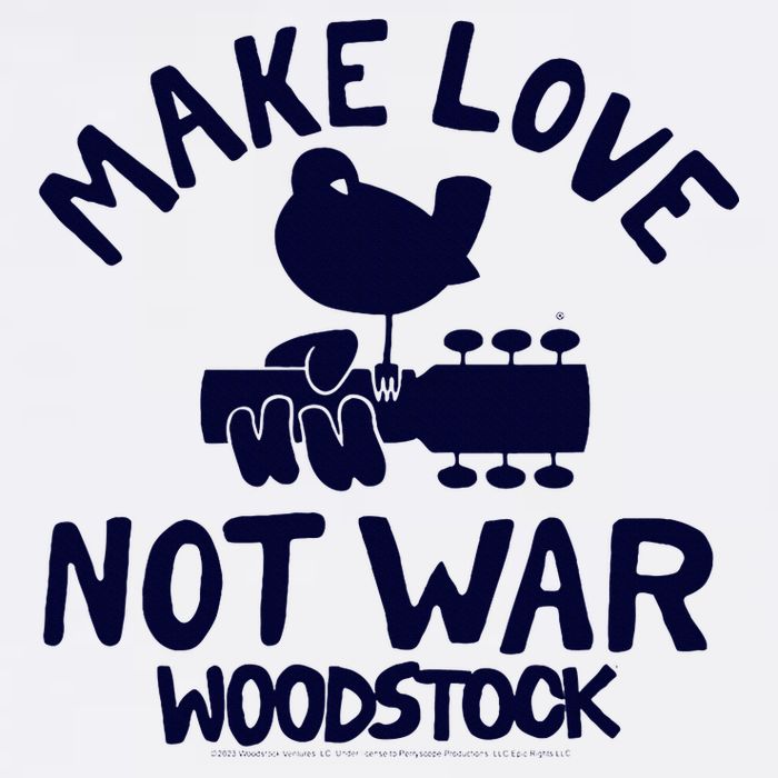 W.Oodstock Make Love Not War Cooling Performance Long Sleeve Crew
