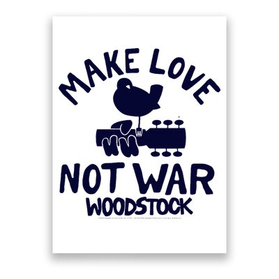W.Oodstock Make Love Not War Poster