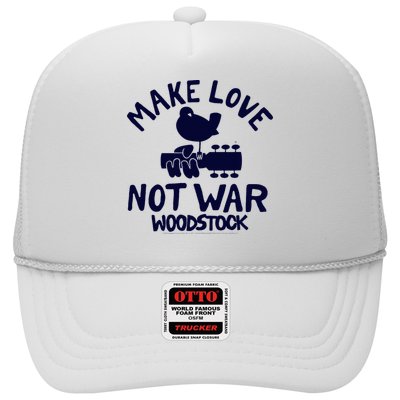 W.Oodstock Make Love Not War Trucker Hat