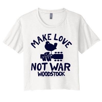 W.Oodstock Make Love Not War Crop Top