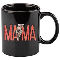 Womens MAMA Leopard Skull Boho Rocker Mom Mother's Day 11oz C Handle Ceramic Mug