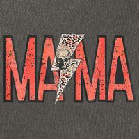 Womens MAMA Leopard Skull Boho Rocker Mom Mother's Day Cotton Canvas Backpack