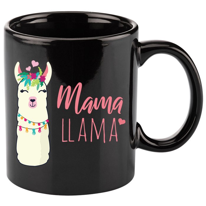 Womens Mama Llama 11oz C Handle Ceramic Mug