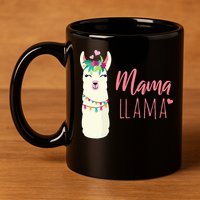 Womens Mama Llama 11oz C Handle Ceramic Mug