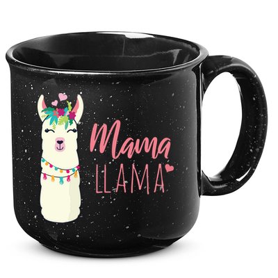Womens Mama Llama 15oz Campfire Ceramic Mug