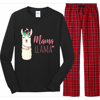 Womens Mama Llama Long Sleeve Pajama Set