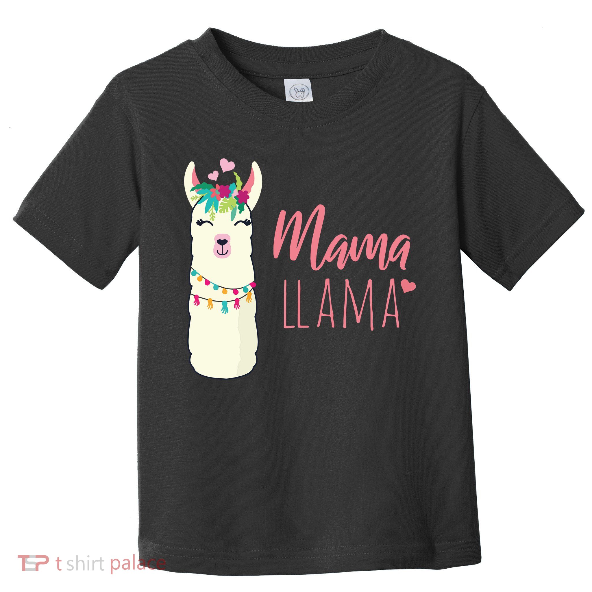 Womens Mama Llama Toddler T-Shirt