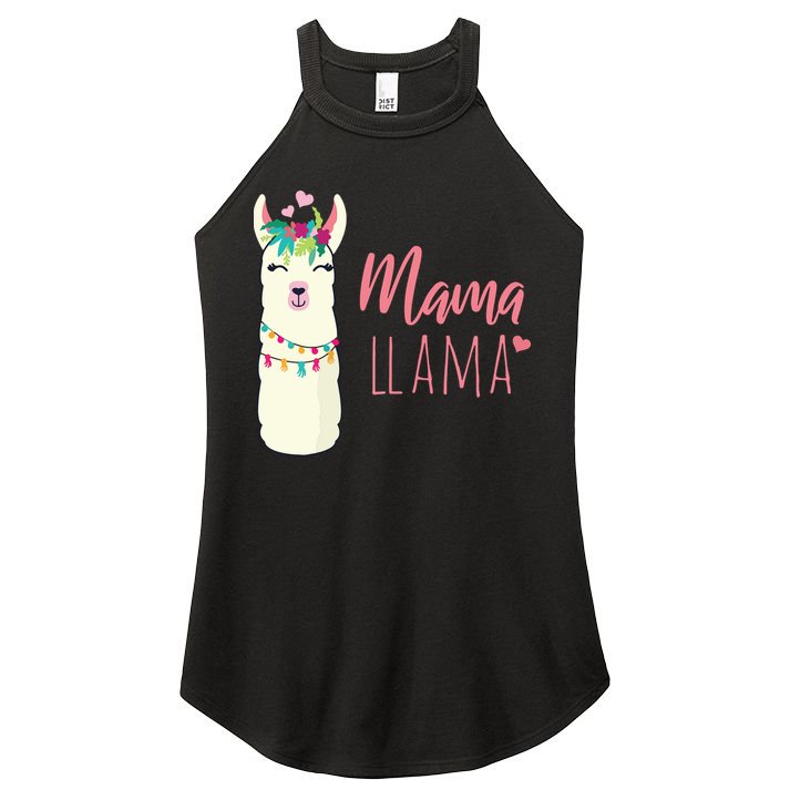 Womens Mama Llama Women's Perfect Tri Rocker Tank