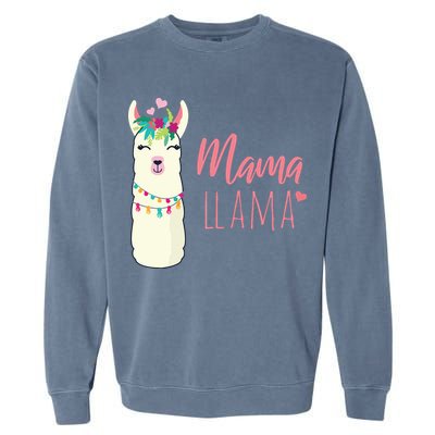 Womens Mama Llama Garment-Dyed Sweatshirt