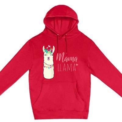 Womens Mama Llama Premium Pullover Hoodie