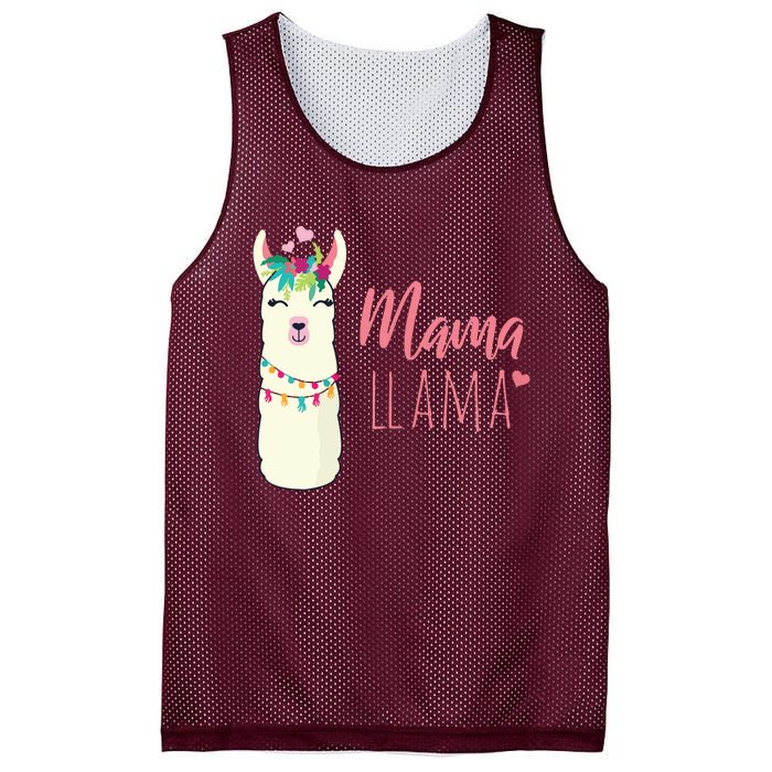 Womens Mama Llama Mesh Reversible Basketball Jersey Tank