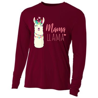 Womens Mama Llama Cooling Performance Long Sleeve Crew